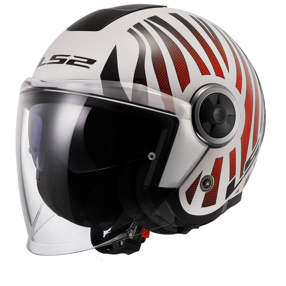 Image of LS2 OF620 Classy Cool White Wineberry Jet Helmet Größe XL