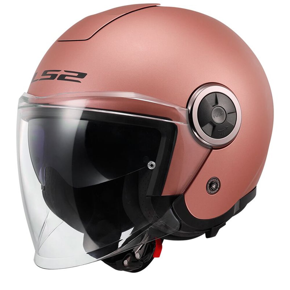 Image of LS2 OF620 Classy Solid Matt Gold Pink Jet Helmet Taille XS