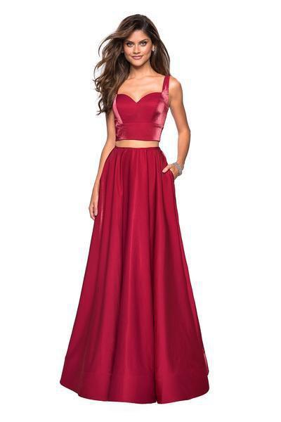 Image of La Femme - 27444 Two-Piece Sweetheart Bodice A-Line Gown