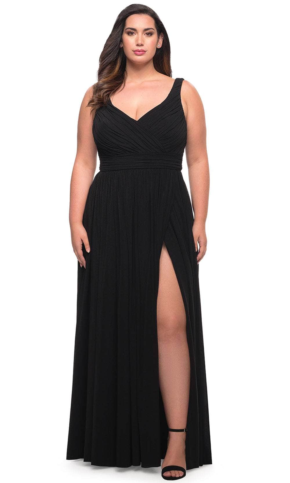 Image of La Femme 29075 - Ruched Sleeveless Prom Gown
