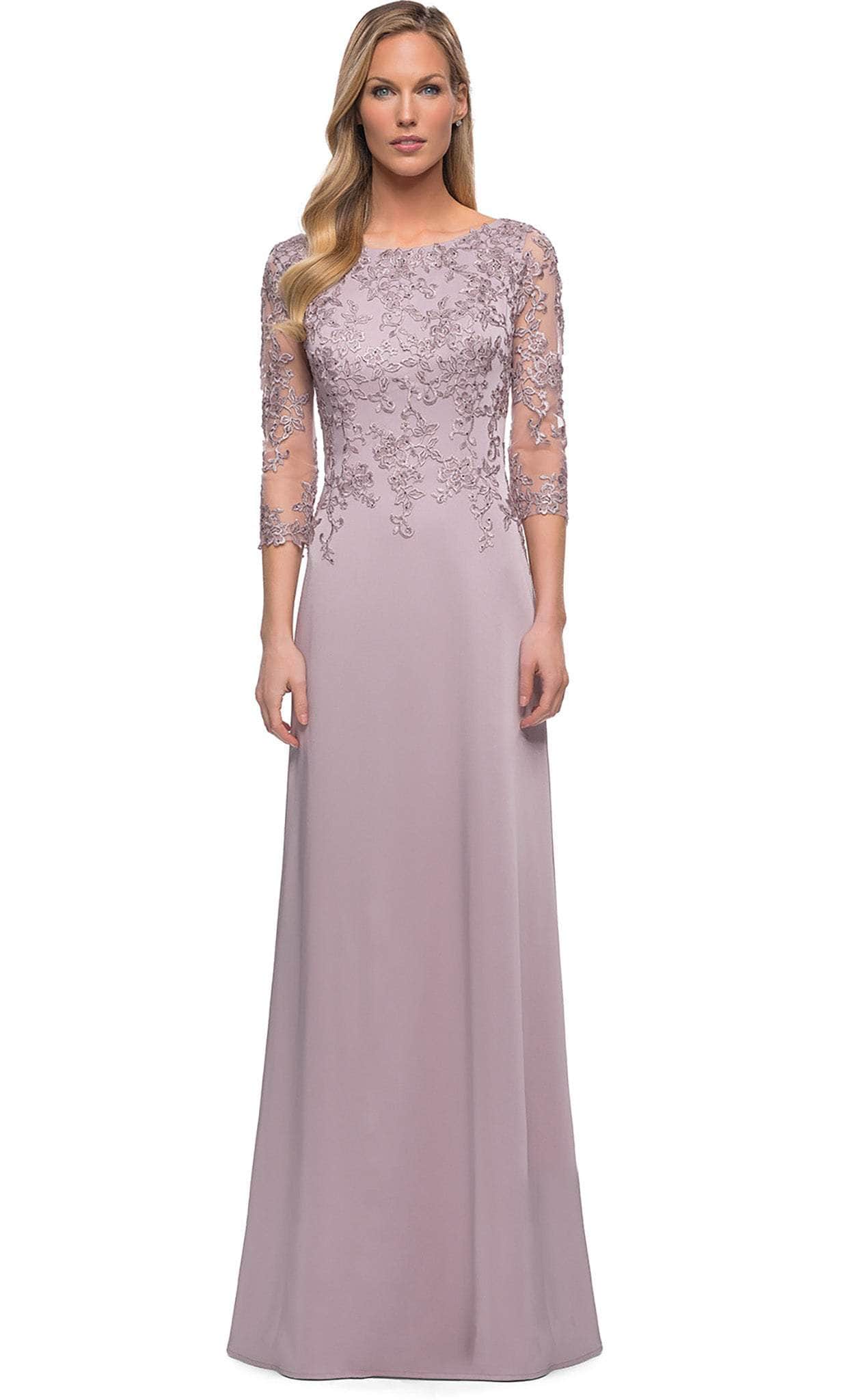 Image of La Femme - 29251 Embroidered A-line Mother of the Bride Gown