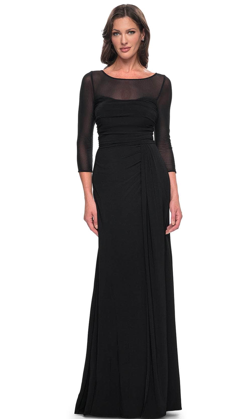 Image of La Femme 30230 - Illusion Sheath Formal Dress