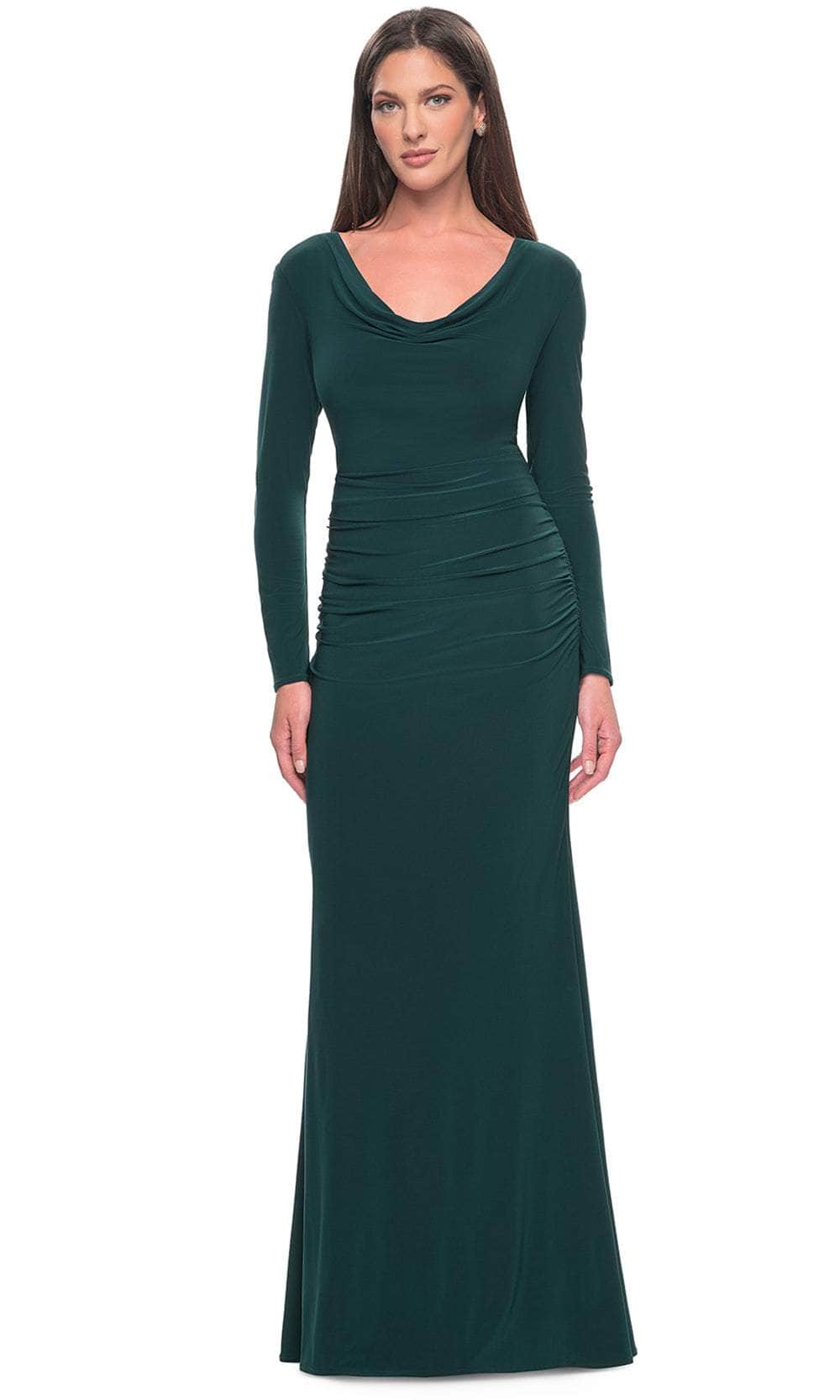 Image of La Femme 30813 - Long Jersey Evening Dress