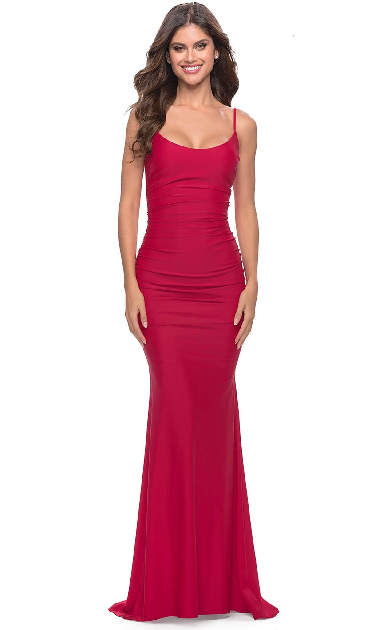 Image of La Femme 31330 - Scoop Sheath Prom Dress