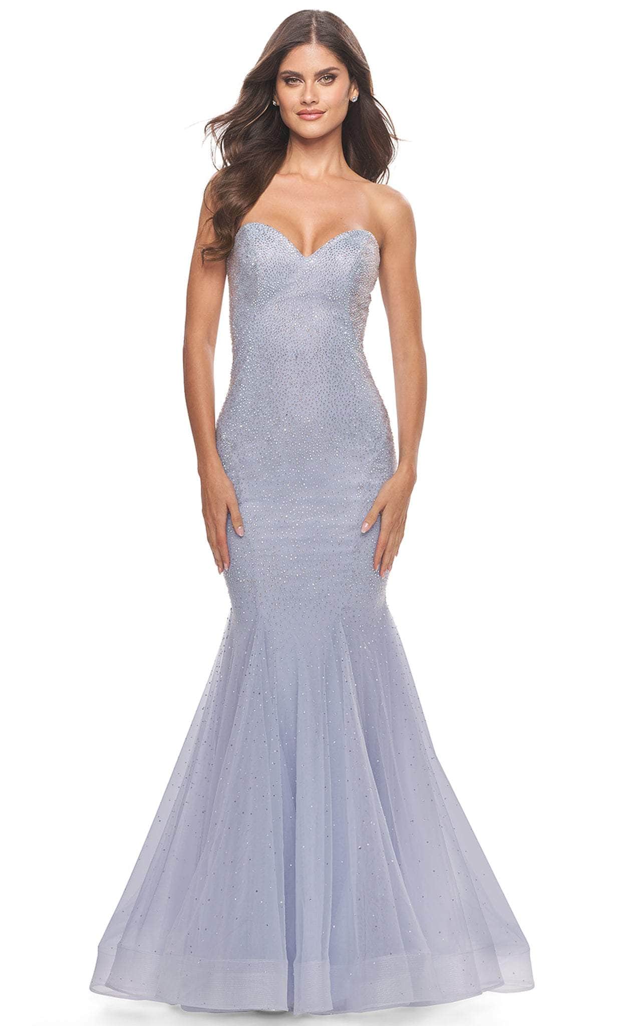 Image of La Femme 31421 - Beaded Tulle Mermaid Prom Dress