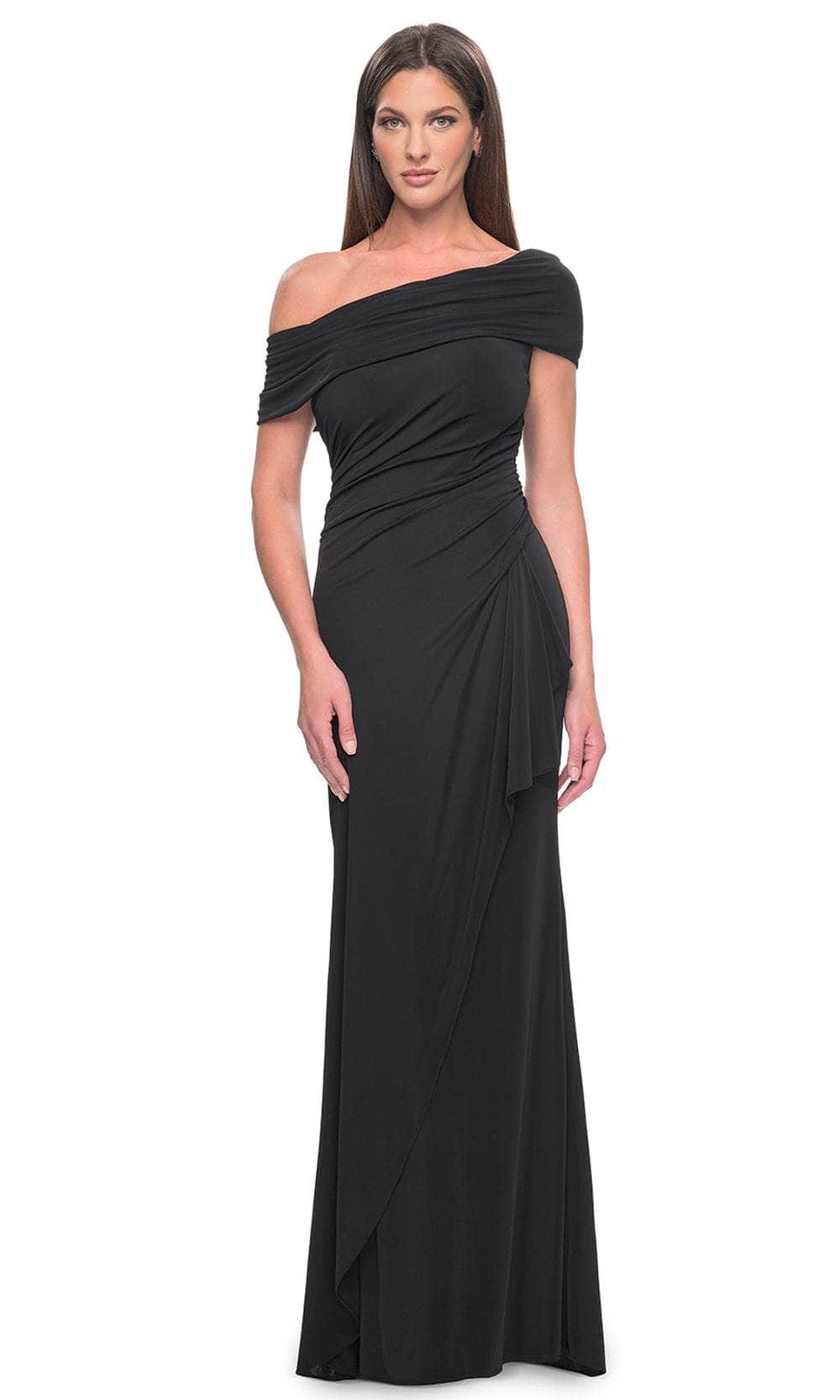 Image of La Femme 31459 - Asymmetrical Sheath Formal Dress