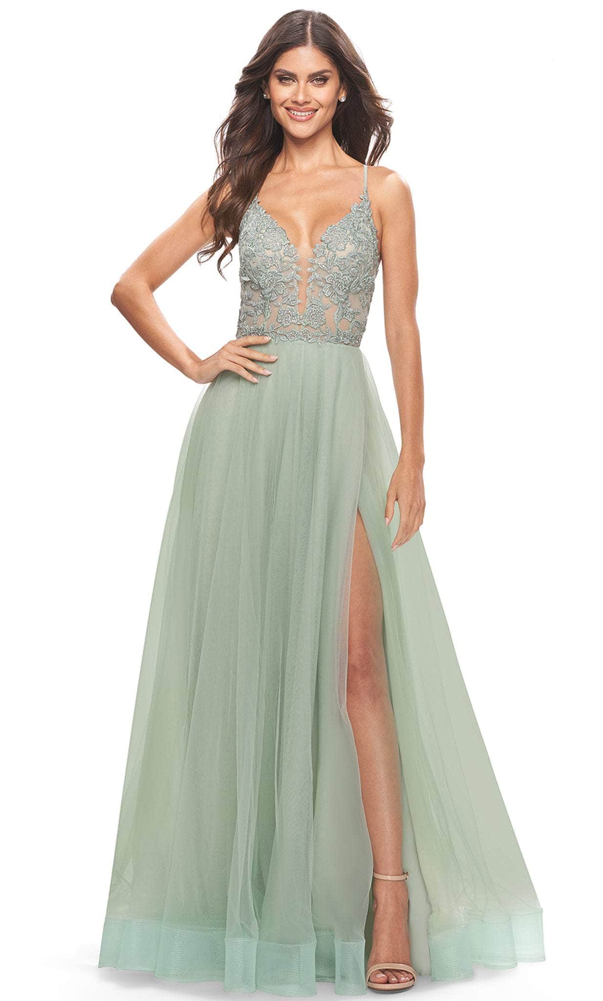 Image of La Femme 31542 - Sleeveless Embellished Prom Dress