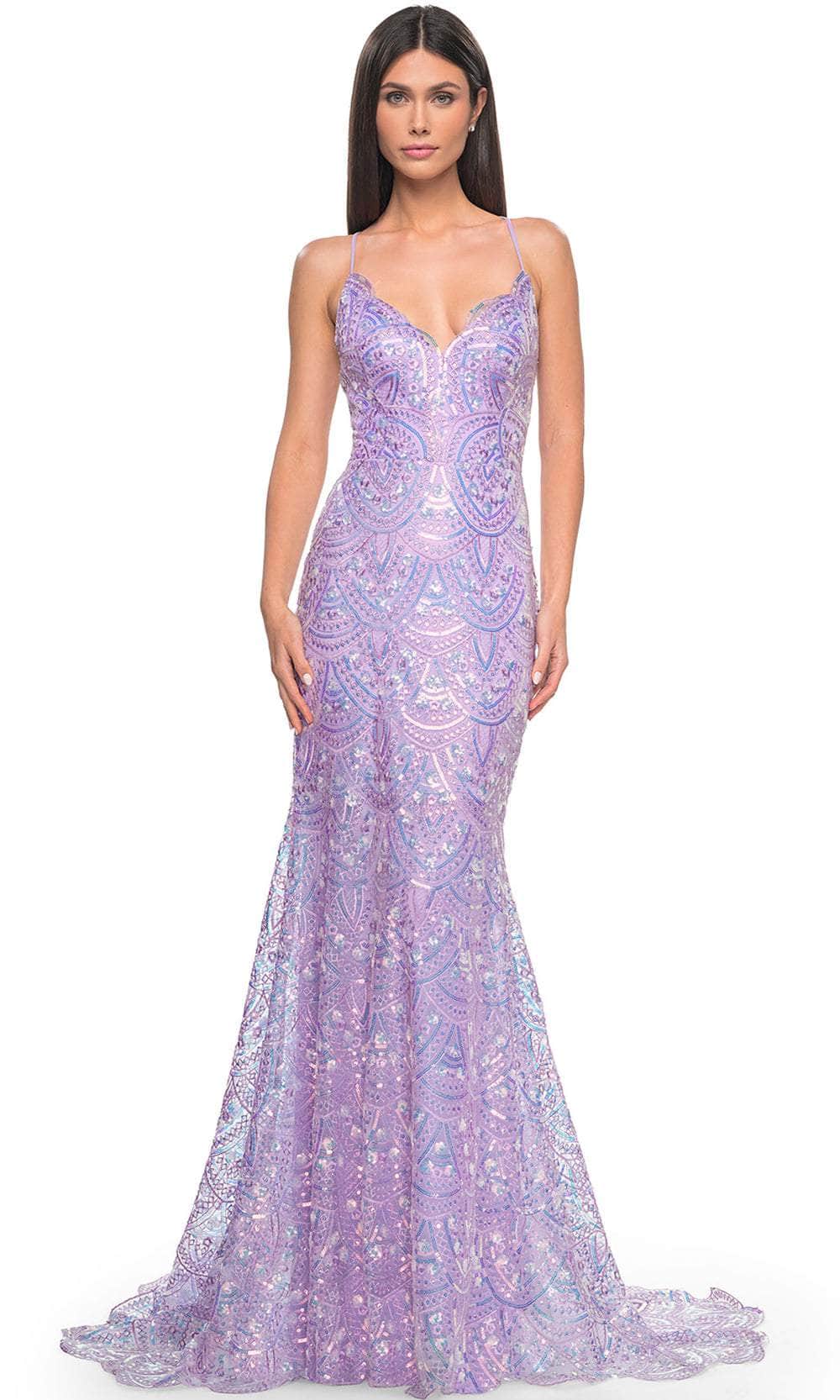 Image of La Femme 31865 - Sequin Mermaid Prom Dress