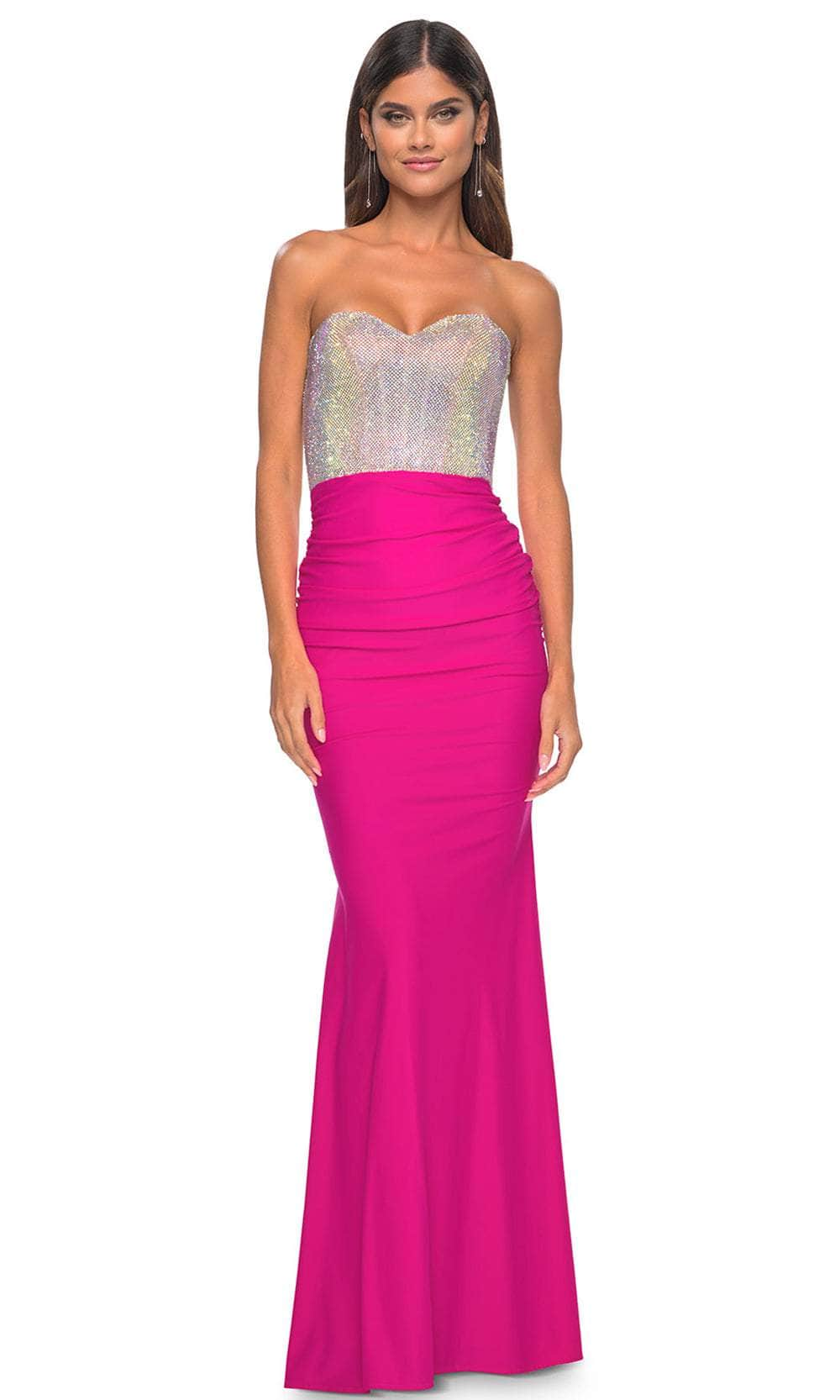 Image of La Femme 32440 - Rhinestone Sweetheart Prom Dress