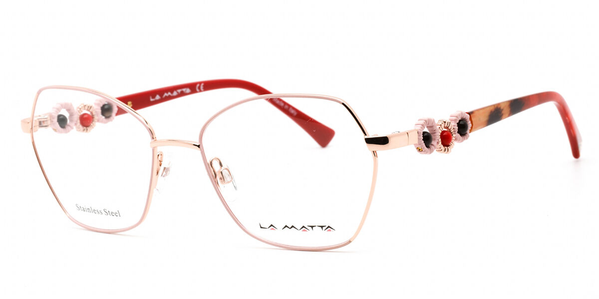 Image of La Matta LMV3317 C3 Óculos de Grau Cor-de-Rosa Feminino BRLPT