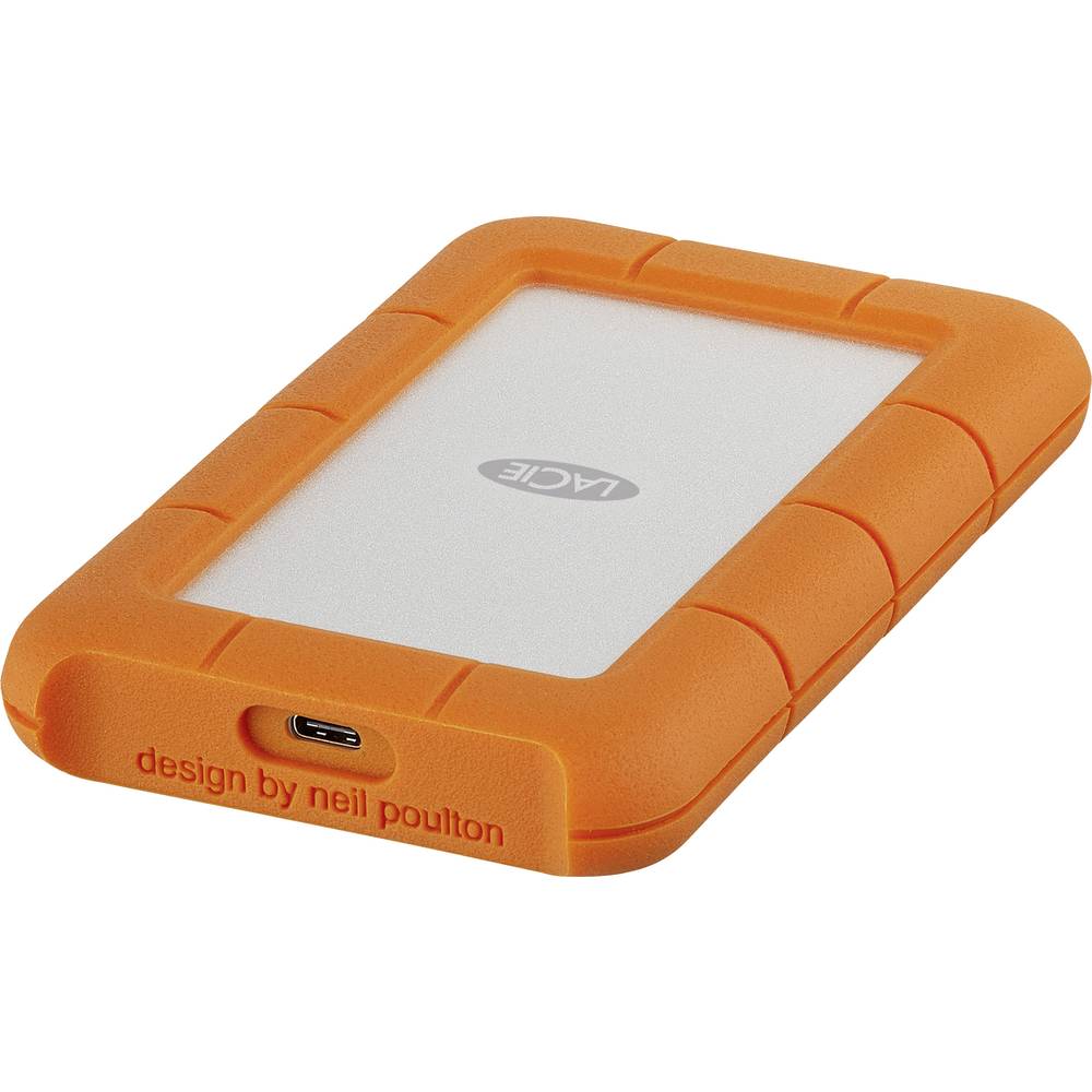 Image of LaCie Rugged 1 TB 25 external hard drive USB-CÂ® Silver Orange STFR1000800