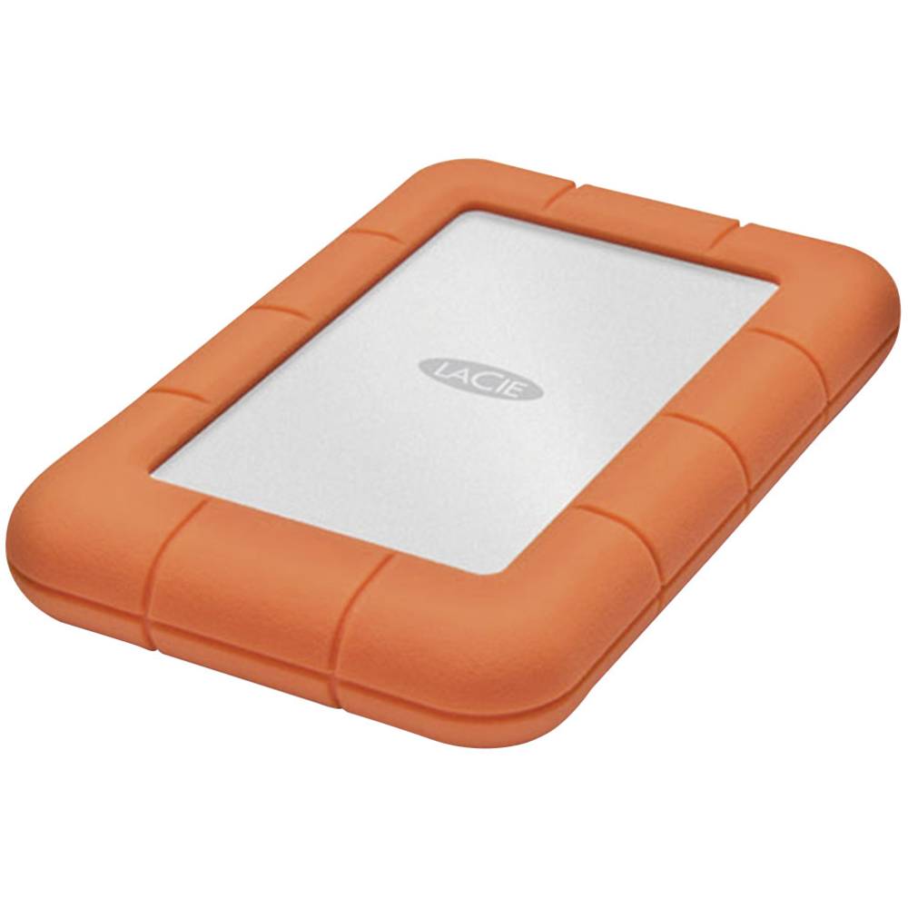 Image of LaCie Rugged Mini 1 TB 25 external hard drive USB 32 1st Gen (USB 30) Silver Orange 301558