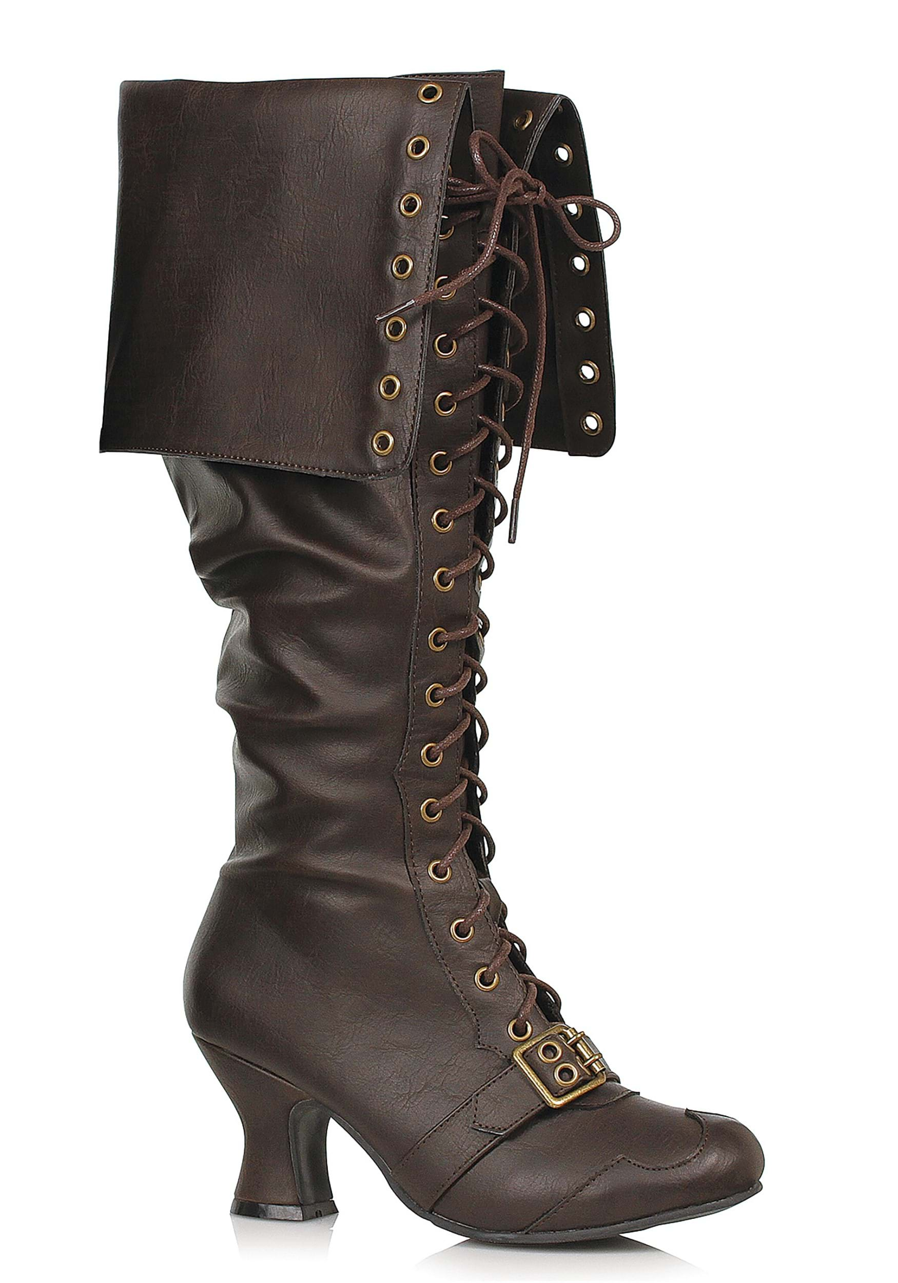 Image of Lace Up Women's Pirate Boot | Pirate Accessories ID EE254MAUDEBR-8