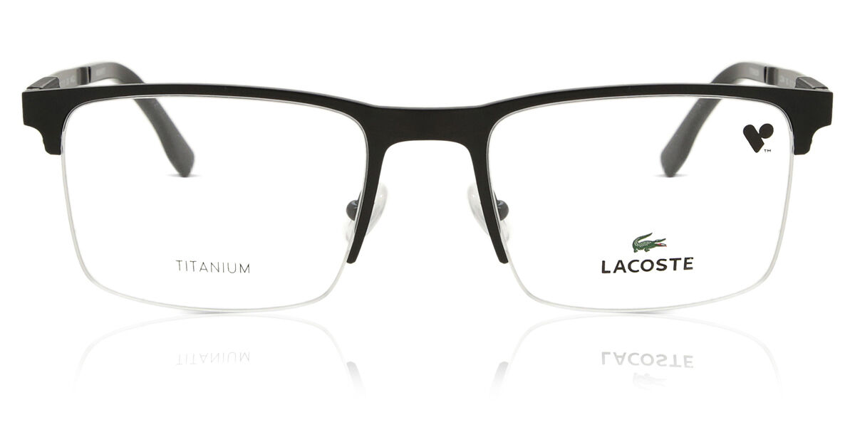 Image of Lacoste L2244 002 Óculos de Grau Pretos Masculino BRLPT