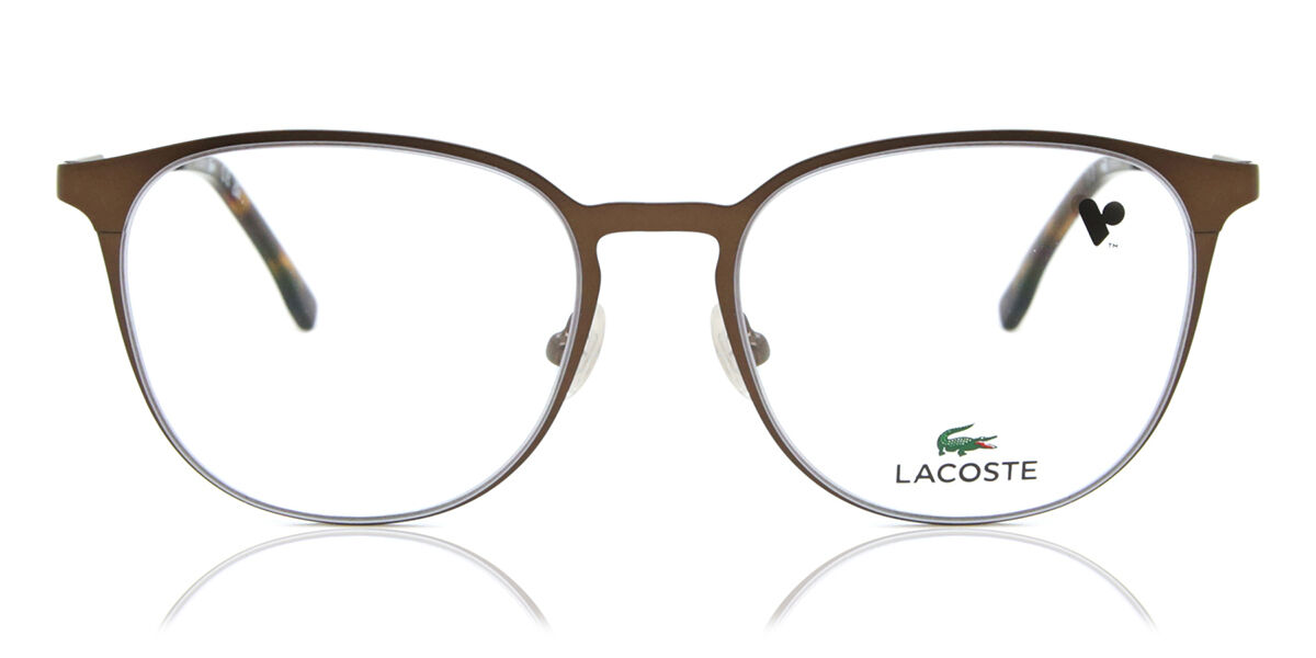 Image of Lacoste L2288 201 Óculos de Grau Marrons Masculino BRLPT