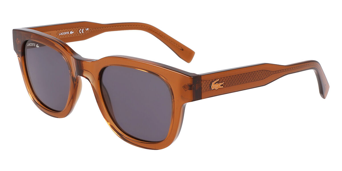 Image of Lacoste L6023S 210 49 Lunettes De Soleil Homme Marrons FR