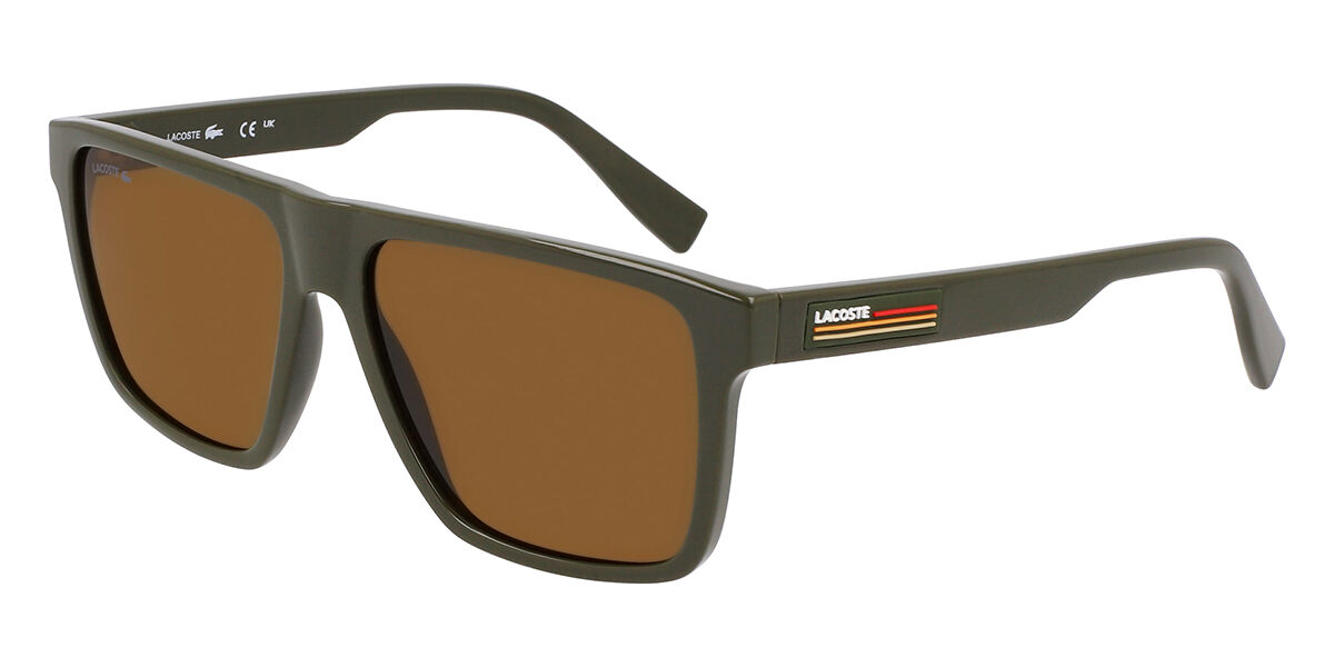 Image of Lacoste L6027S 275 57 Lunettes De Soleil Homme Marrons FR