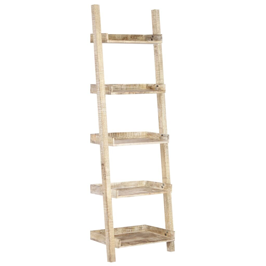Image of Ladder cabinet 75x37x205 cm solid mango wood white