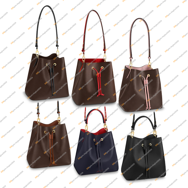 Image of Ladies Fashion Casual Designe Luxury Bucket Bag Shoulder Bags Cross body High Quality TOP 5A M44020 M44022 N40198 Handbag Purse Pouch