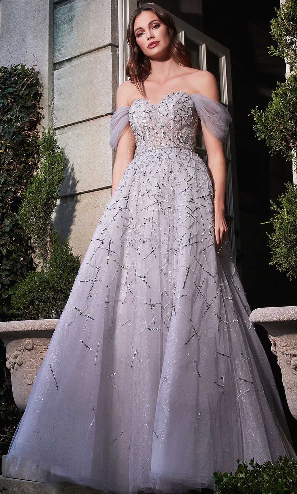 Image of Ladivine B713 - Off Shoulder Wedding Gown