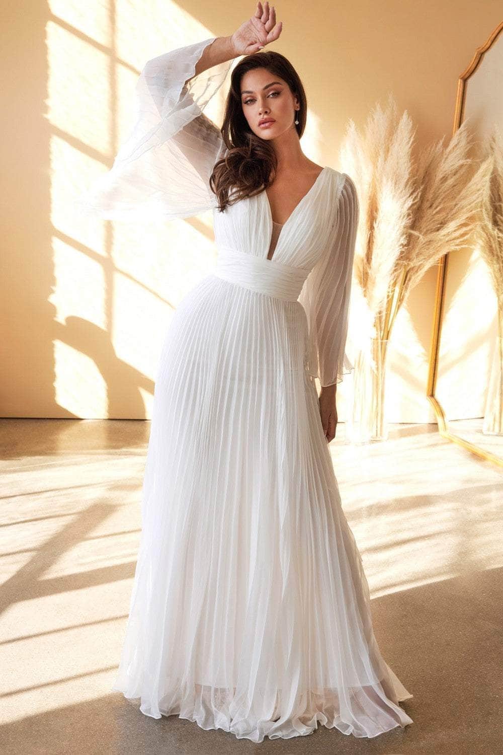 Image of Ladivine Bridal CD242W - Chiffon Formal Dress