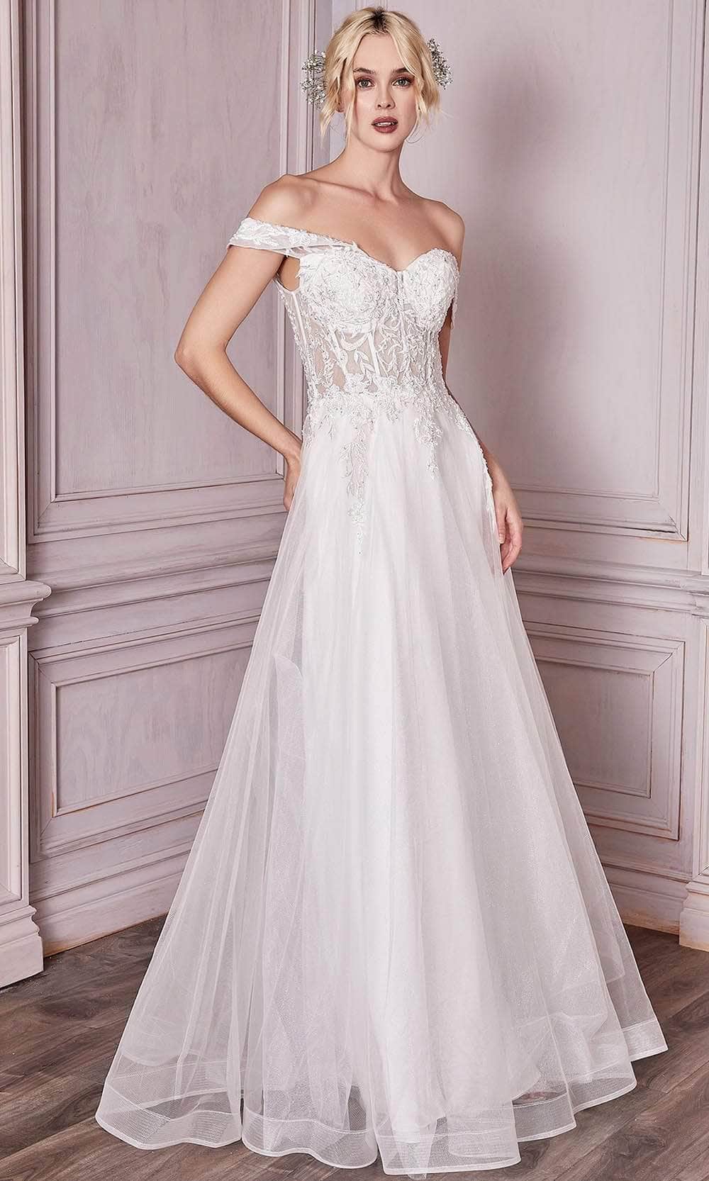 Image of Ladivine Bridal CD961W - A-line Wedding Gown