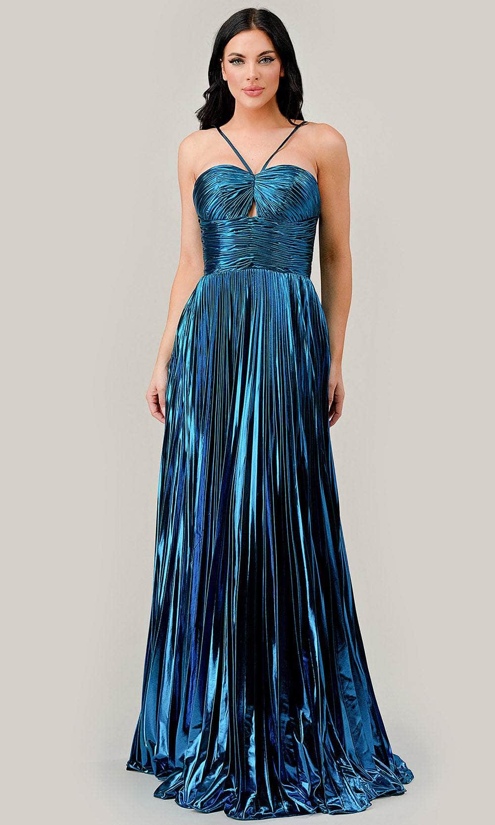 Image of Ladivine C153 - Halter Empire Evening Dress