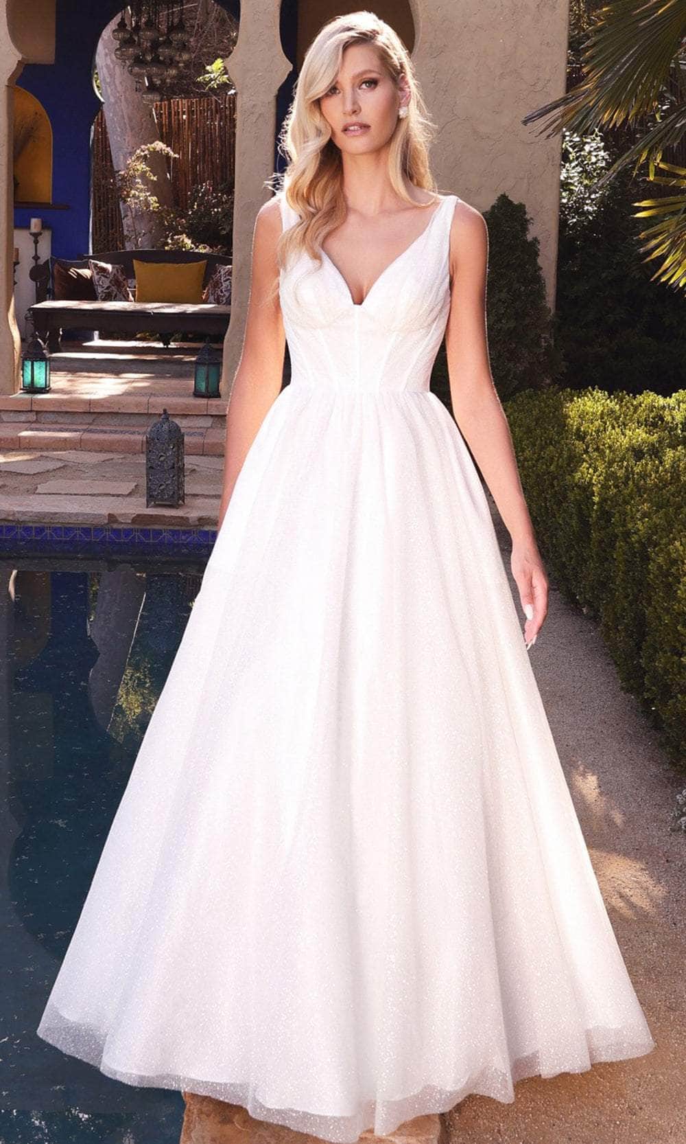 Image of Ladivine CB077W - A-Line Glimmer Bridal Gown