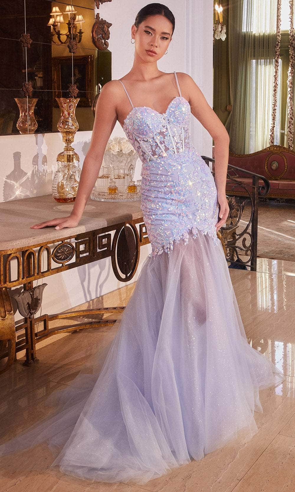 Image of Ladivine CB148 - Embroidered Sleeveless Prom Gown