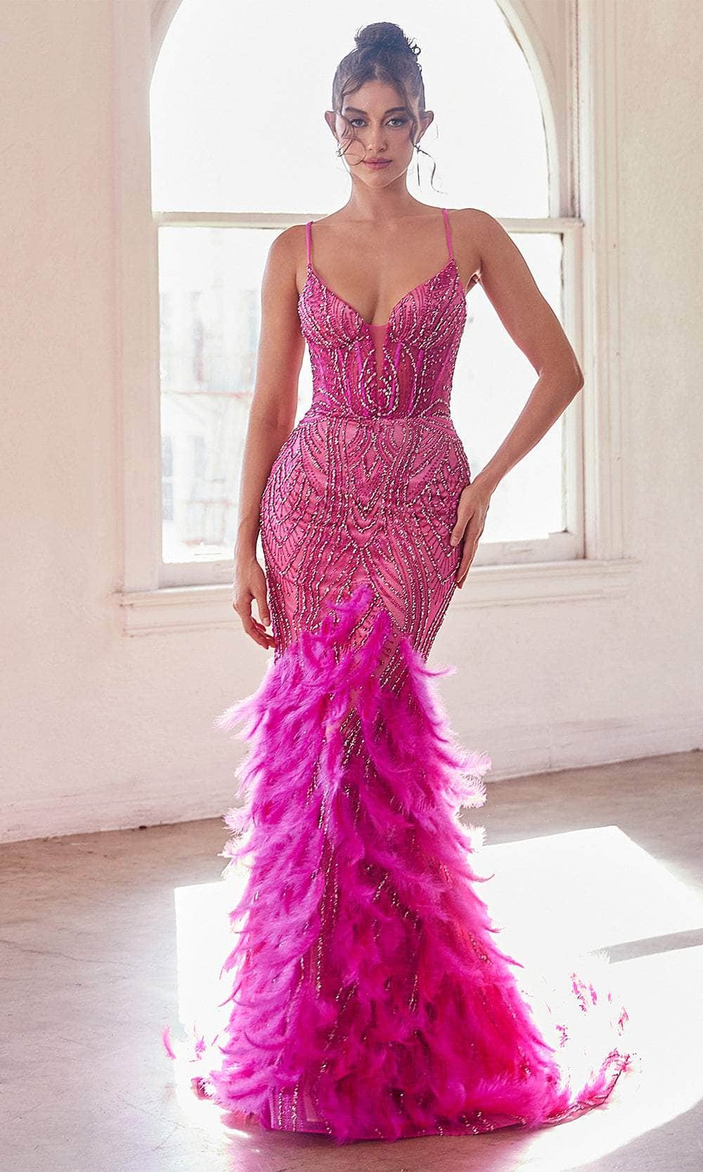 Image of Ladivine CC2308 - Embellished Sleeveless Prom Gown