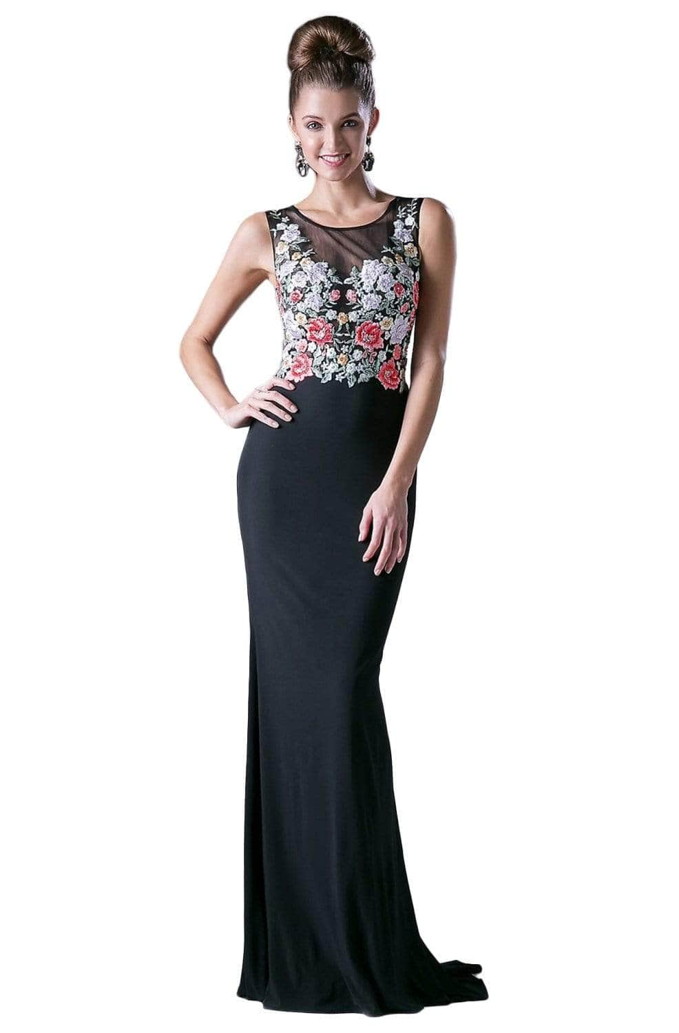 Image of Ladivine HW11 - Embroidered Sheath Long Dress