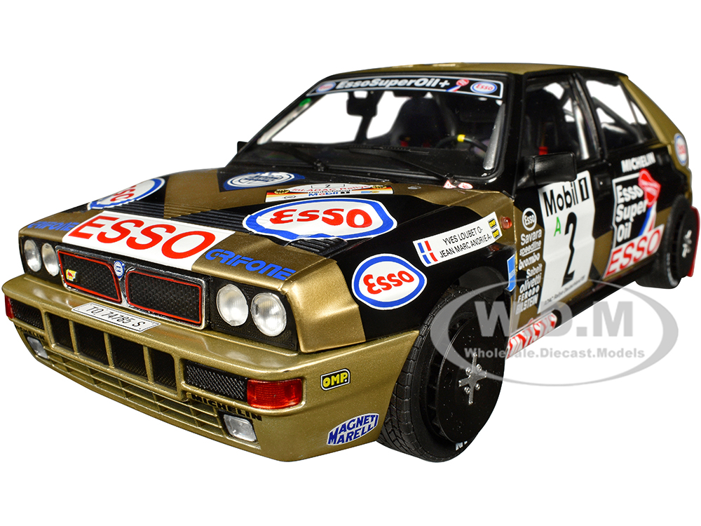 Image of Lancia Delta HF Integrale 2 Yves Loubet - Jean-Marc Andrie 3rd Place "ADAC Rallye Deutschland" (1989) "Competition" Series 1/18 Diecast Model Car by