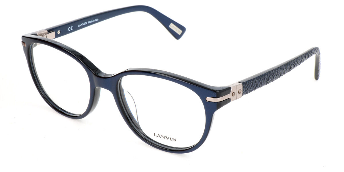 Image of Lanvin VLN613M 09AM Óculos de Grau Azuis Masculino PRT