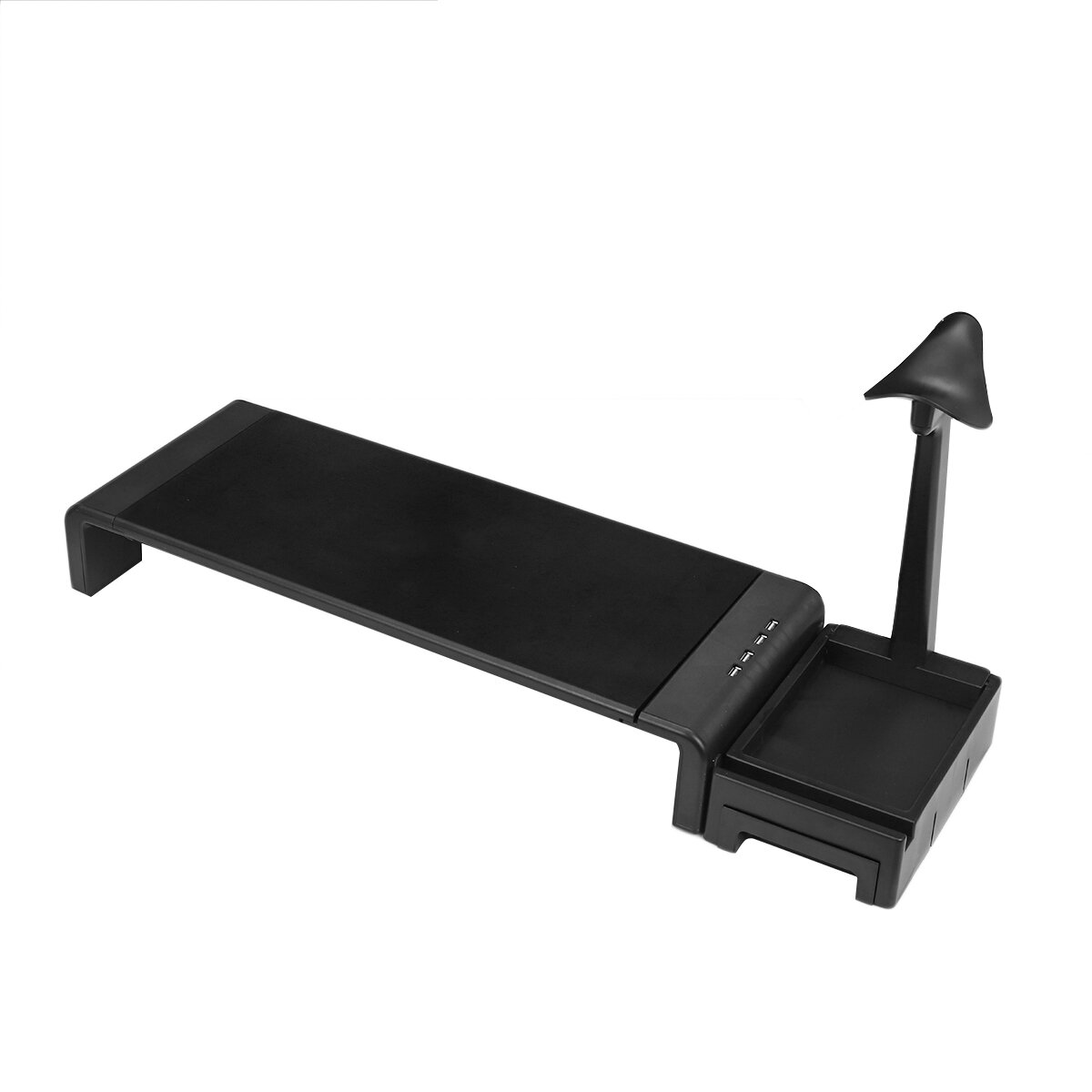 Image of Laptop Monitor Stand Computer Riser Monitor Desktop Stand Riser Foldable with USB Charging Storage Drawer Headphone Stan