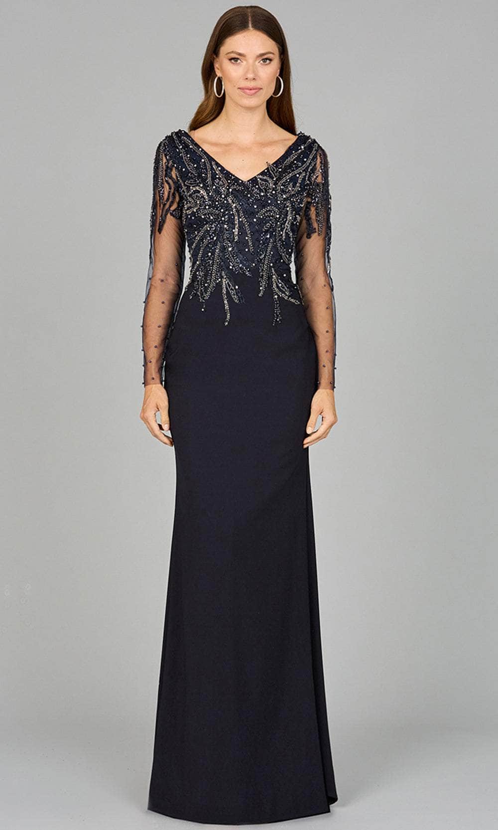 Image of Lara Dresses 29044 - Sheer Sleeve Embellished Formal Dress