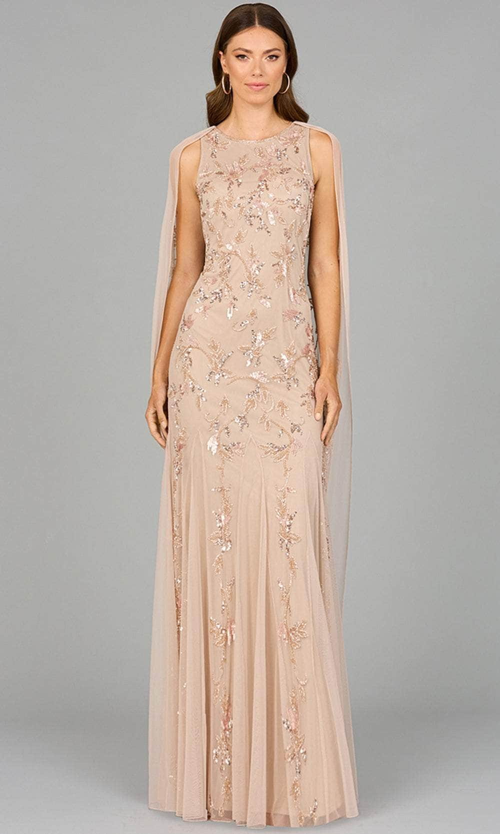 Image of Lara Dresses 29086 - Cape Beaded Evening Dress