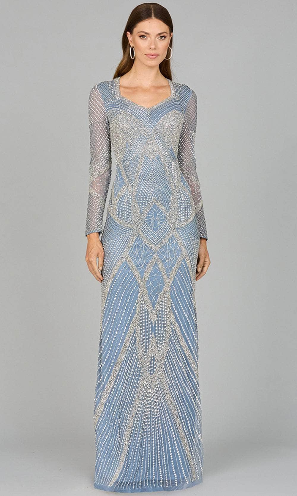 Image of Lara Dresses 29112 - Long Sleeve Sheath Evening Dress