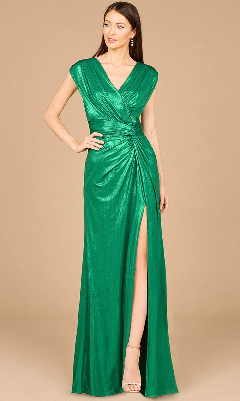 Image of Lara Dresses 29124 - Metallic A-Line Evening Gown