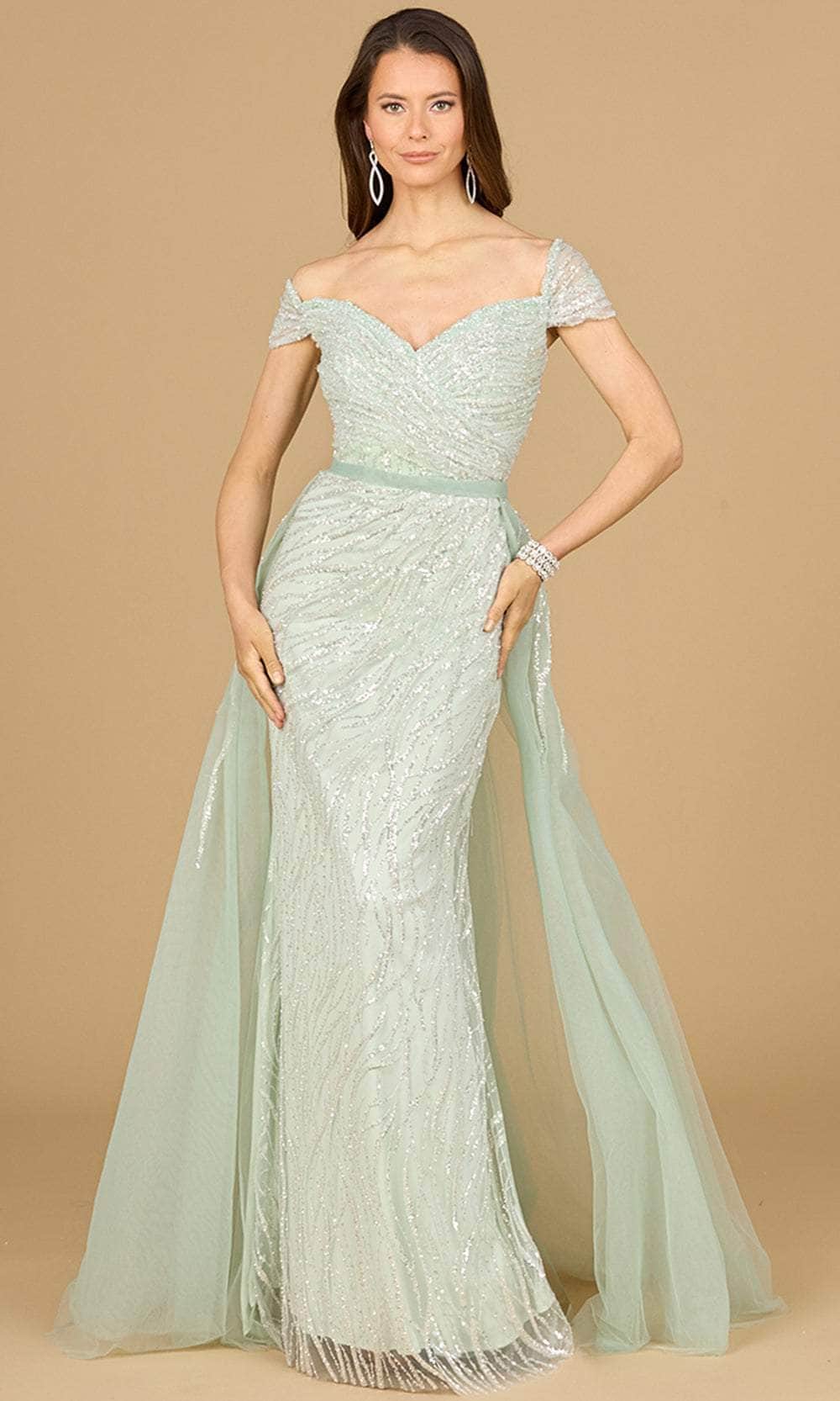 Image of Lara Dresses 29162 - Embellished Off-Shoulder Evening Gown
