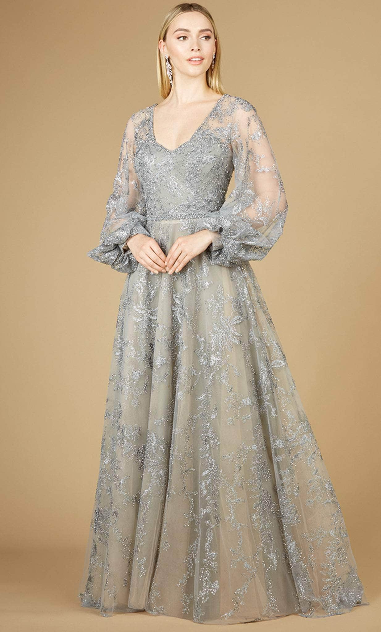 Image of Lara Dresses 29229 - Embellished Tulle Semi-Ballgown