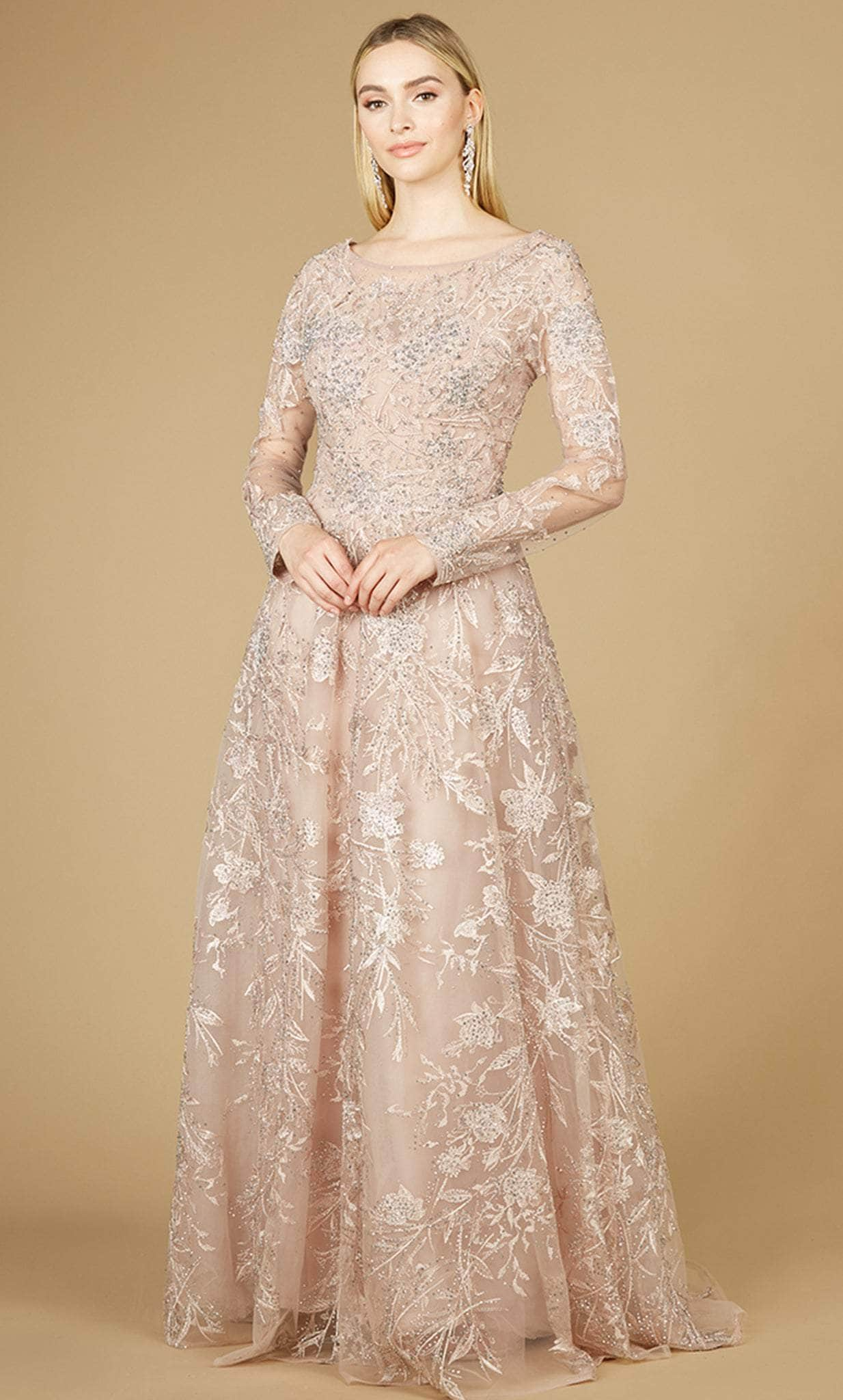 Image of Lara Dresses 29240 - Beaded Laced Semi-Ballgown