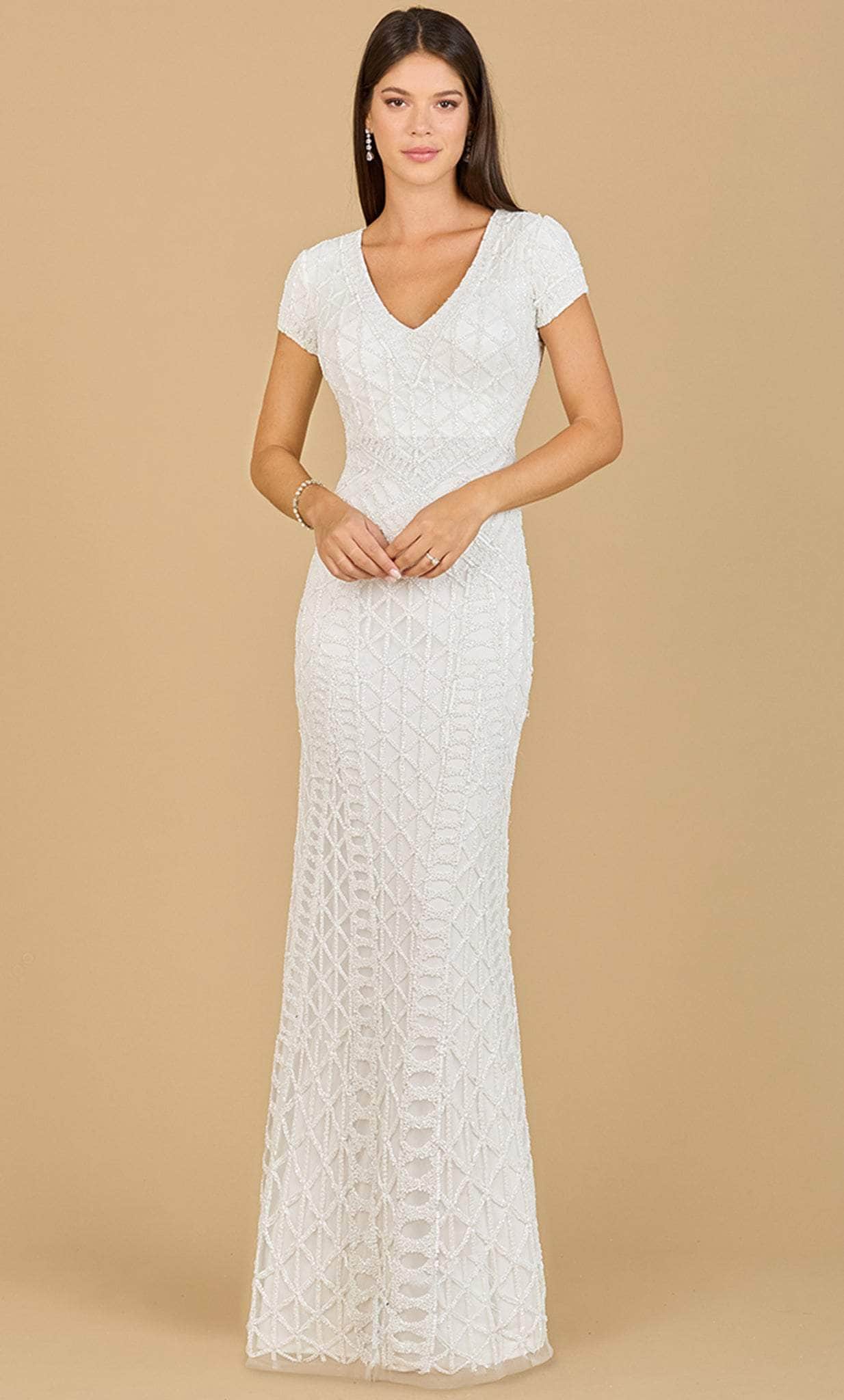 Image of Lara Dresses 51141 - Embroidered Lace Formal Dress