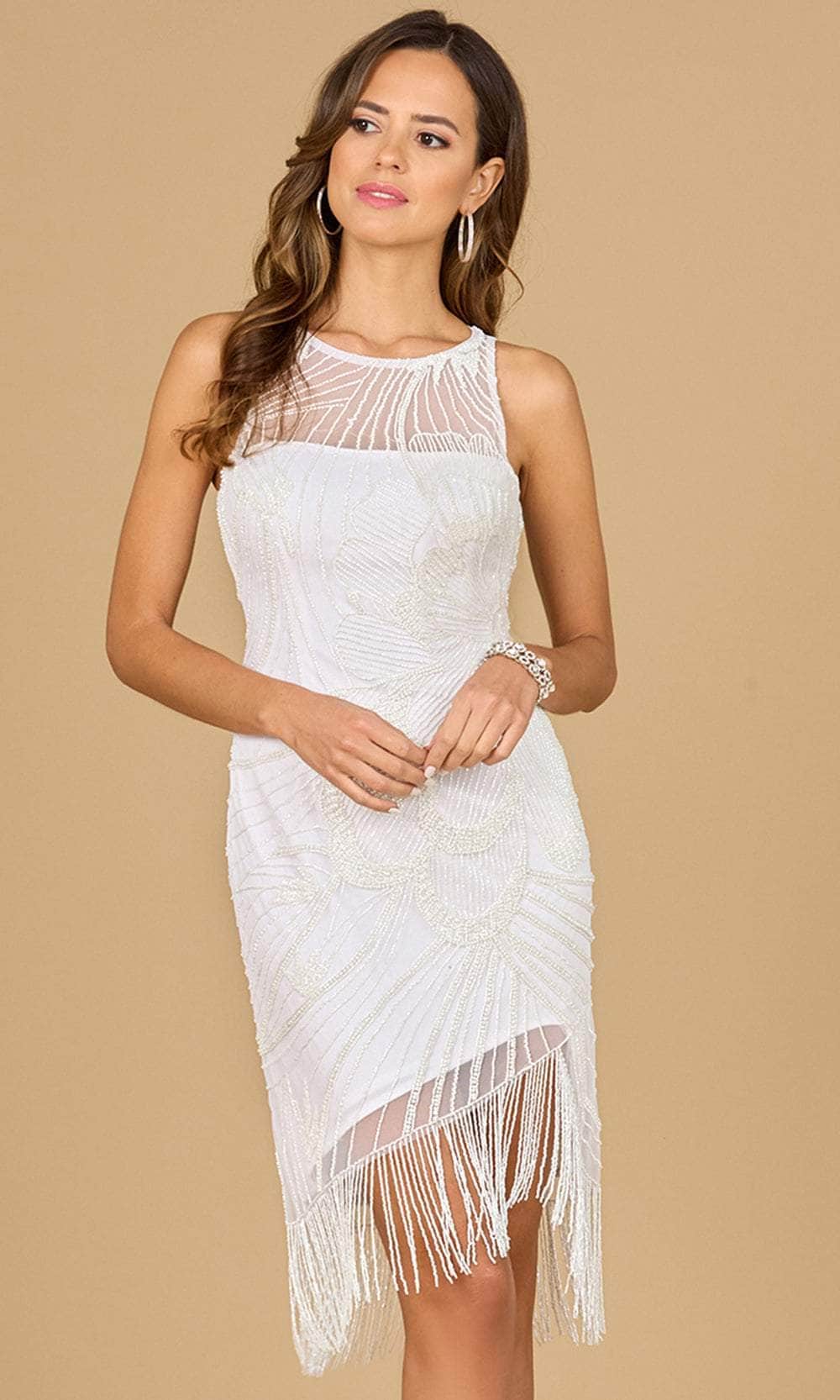 Image of Lara Dresses 51146 - Sleeveless Jewel Neckline Cocktail Dress