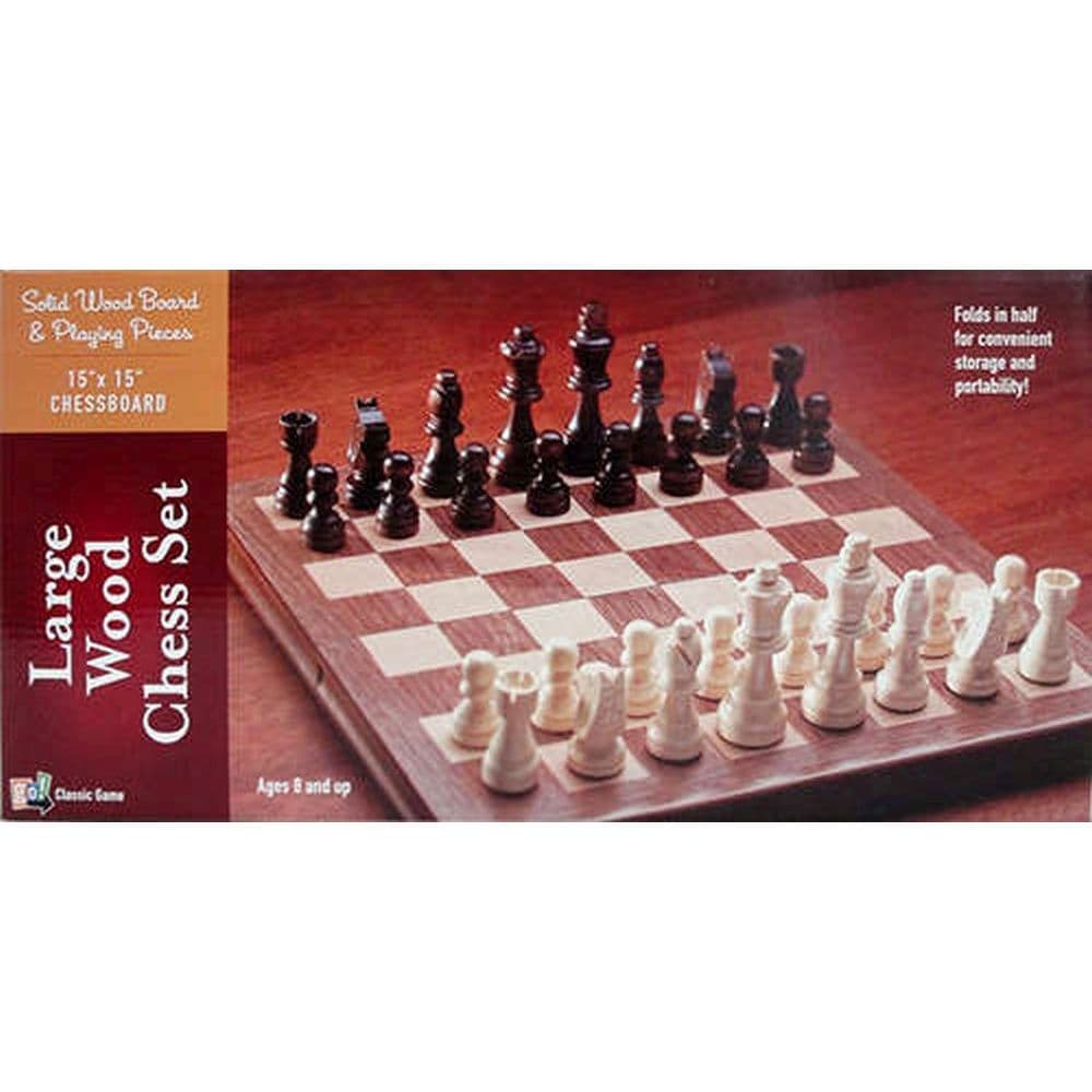 Image of Large Wooden Chess Set