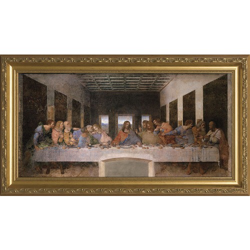 Image of Last Supper by Da Vinci with Gold Frame