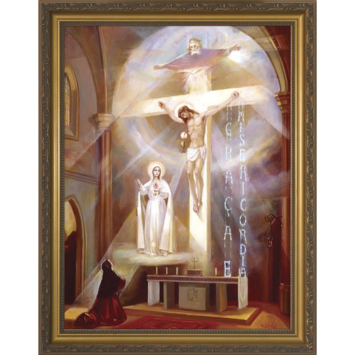 Image of Last Vision of Fatima with Gold Frame