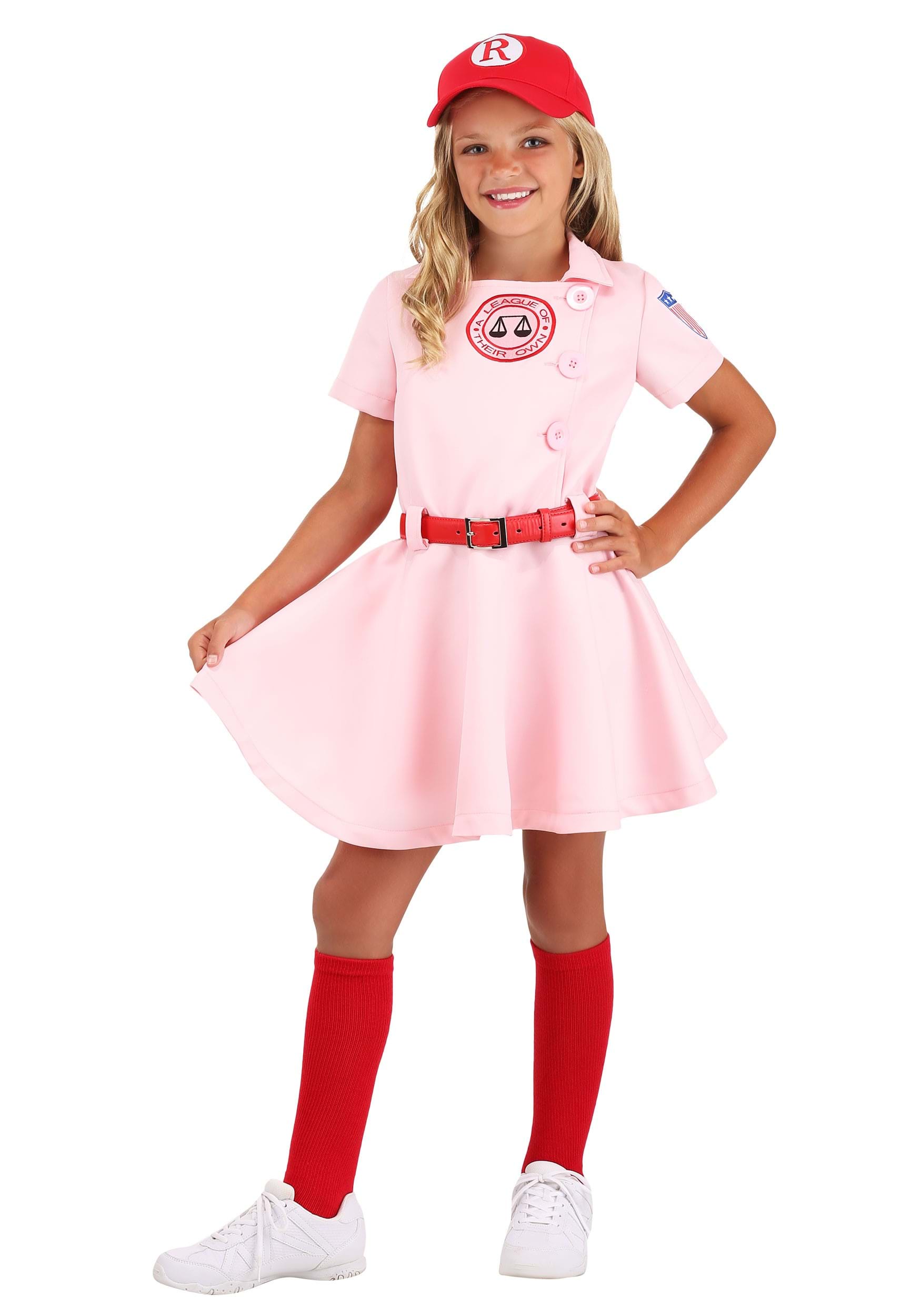 Image of League of Their Own Luxury Kids Dottie Costume For Girls ID FUN9504CH-L