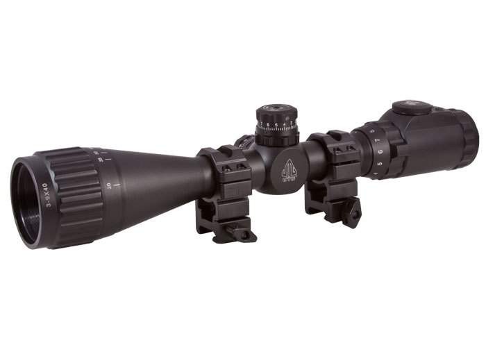 Image of Leapers UTG 3-9x40 AO True Hunter Rifle Scope EZ-TAP Illuminated Mil-Dot Reticle 1/4 MOA 1 Tube See-Thru Weaver Rings ID 4717385550063