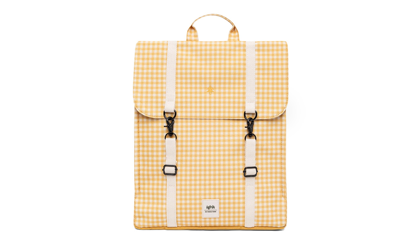 Image of Lefrik Handy Backpack Printed Vichy Mustard RO