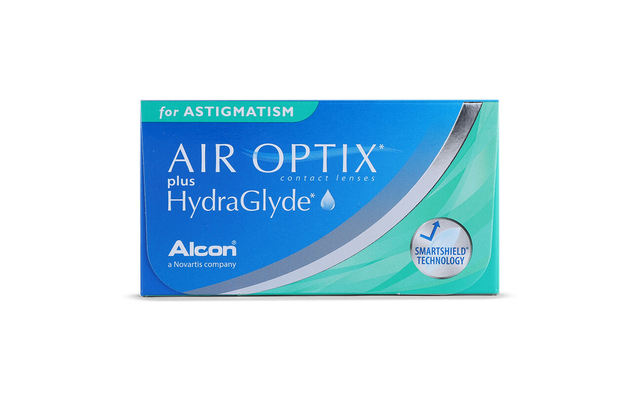 Image of Lentilles De Contact Air Optix Plus HydraGlyde for Astigmatism 3 pack FR